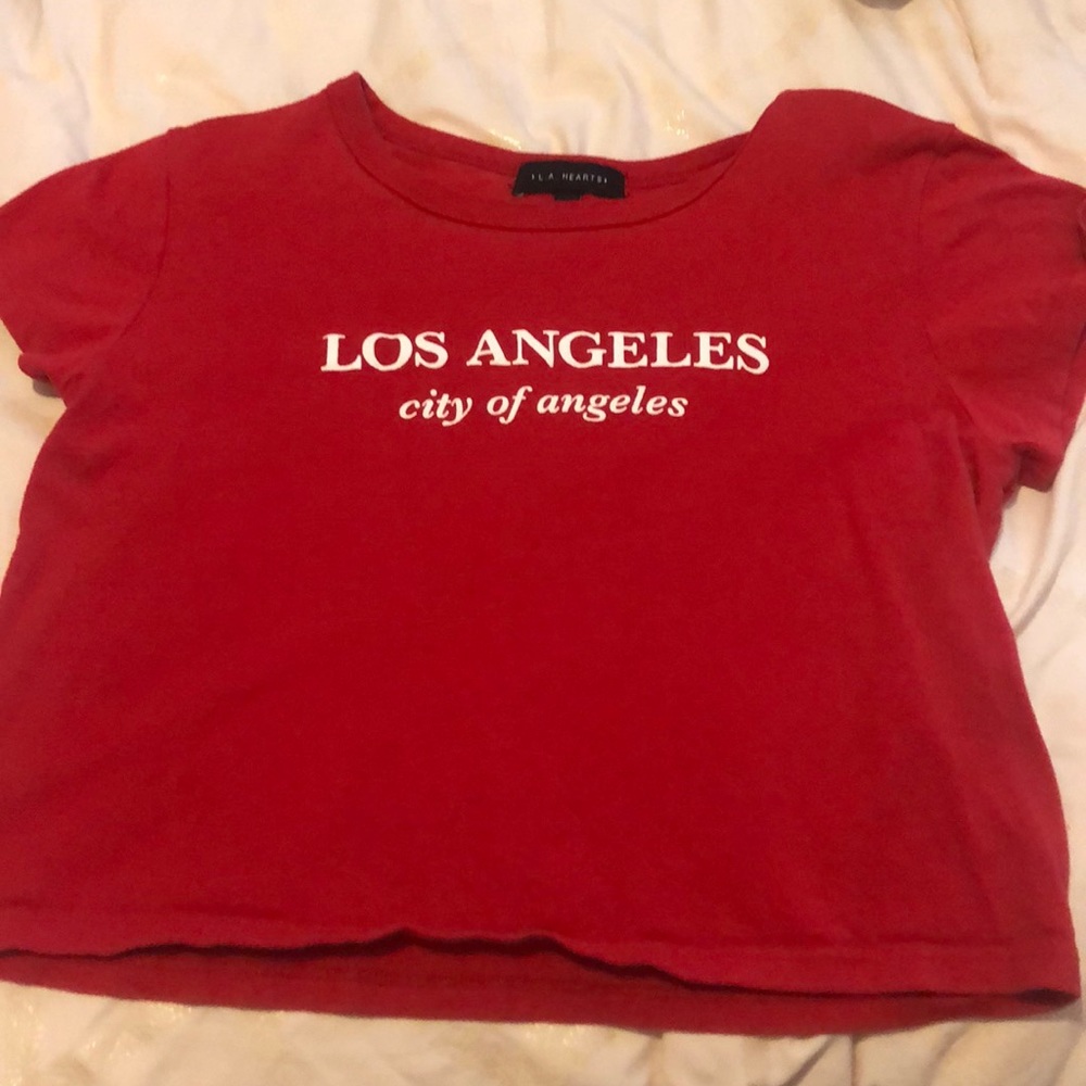 A red crop top t shirt from pacsun - Picture 1 of 1